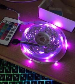 NEW 32.8ft/10M LED Strip Lights 5050 NonWaterproof + Remote Controller NO BOX