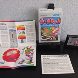 Dig Dug Digdug Game, Box, Inserts, And Manual (Atari 5200, 1983) Vintage 