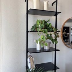 Mock CB2 Black Tall Bookcase 
