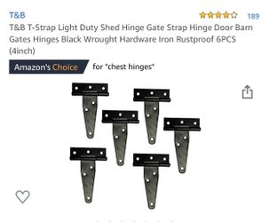 T STRAP LIGHT DUTY SHED HINGE GATE STRAP 6 pieces 💯🔥🔥🔥🔥