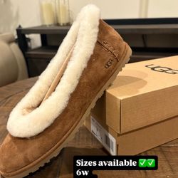 UGG Zora Ballet Flat Chestnut (Women's) Sizes 6w, 7.5w, 8w