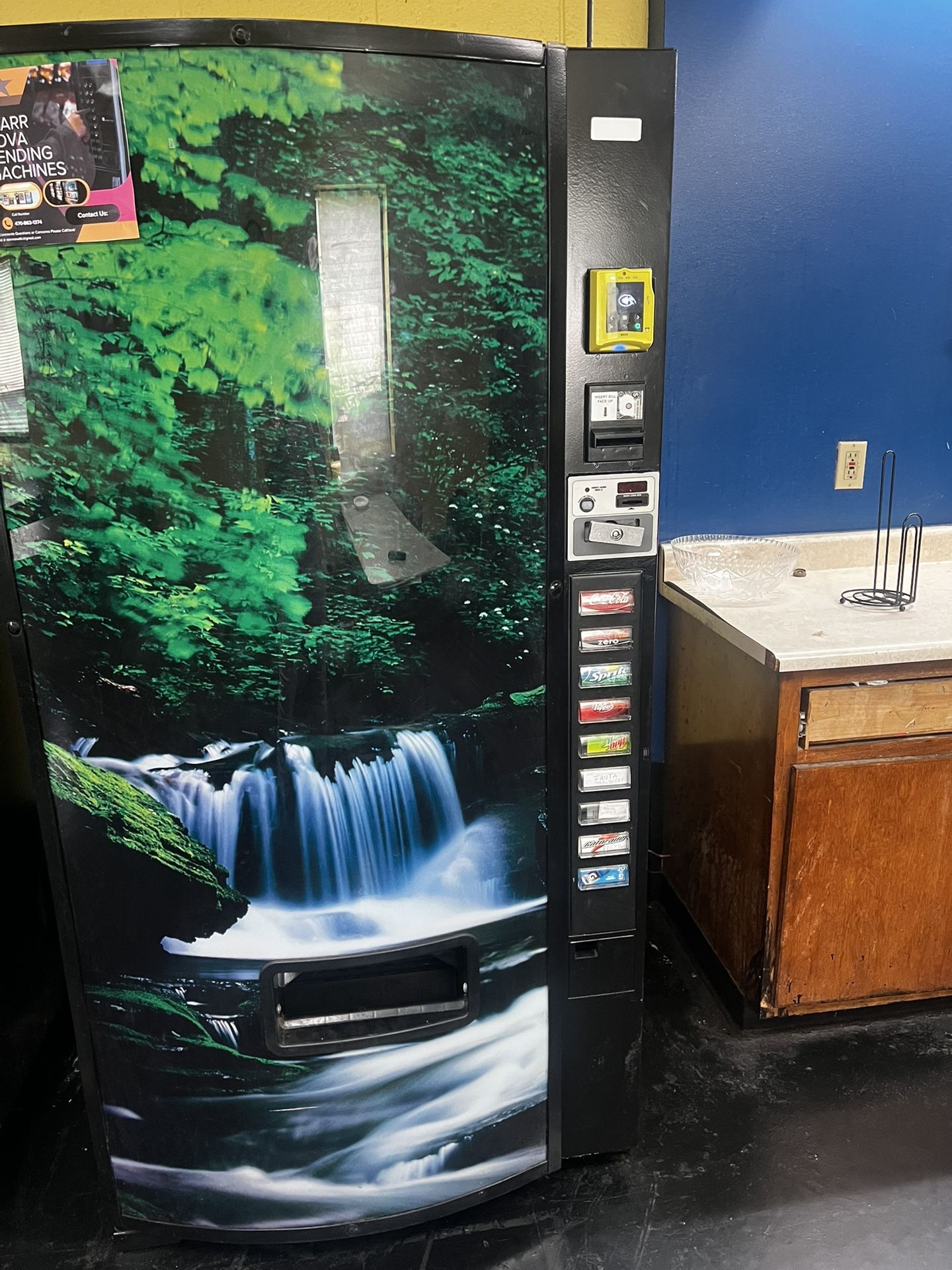 2 vending machines with location