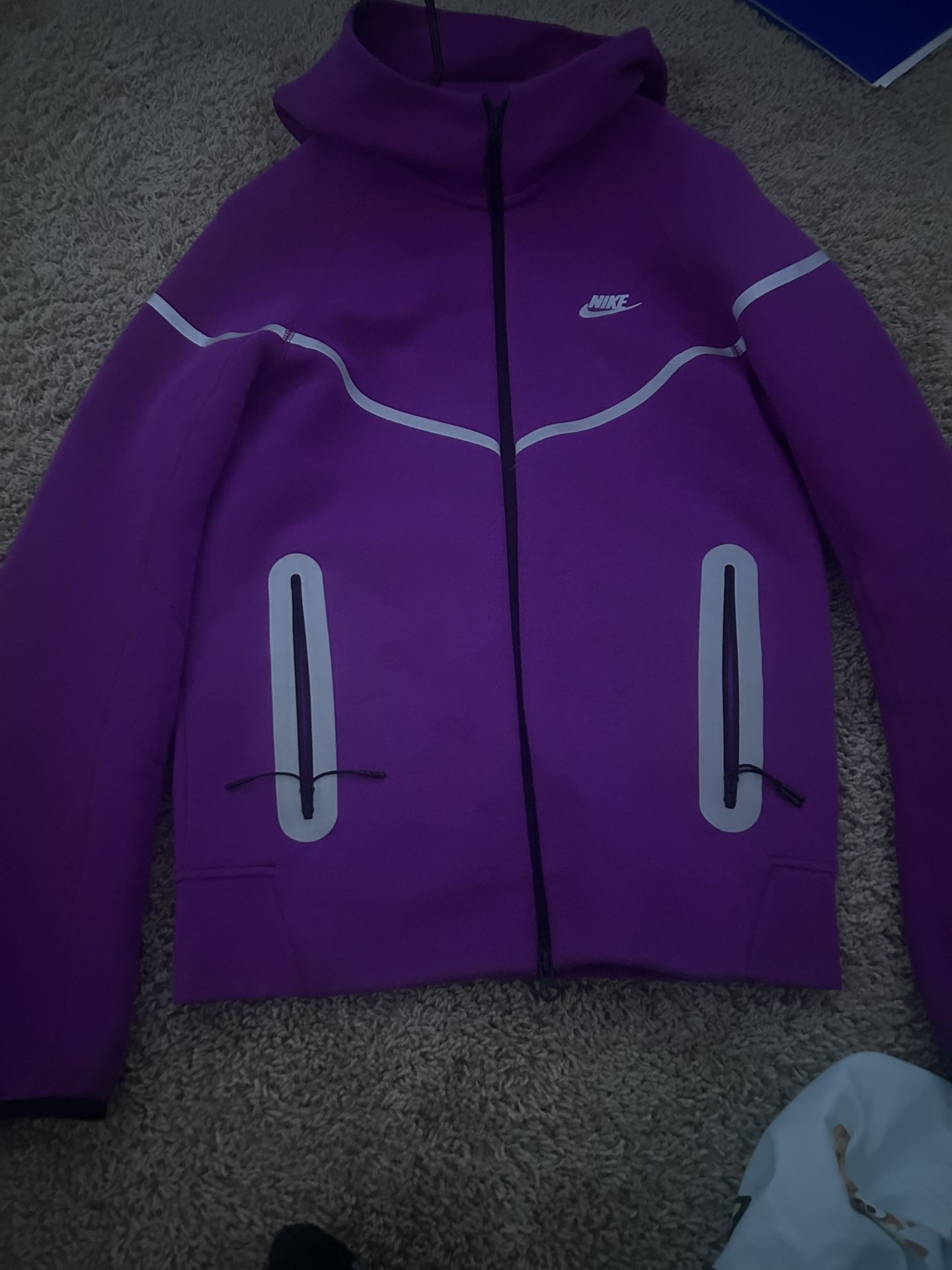 Nike Tech Fleece Reflective Hoodie Purple