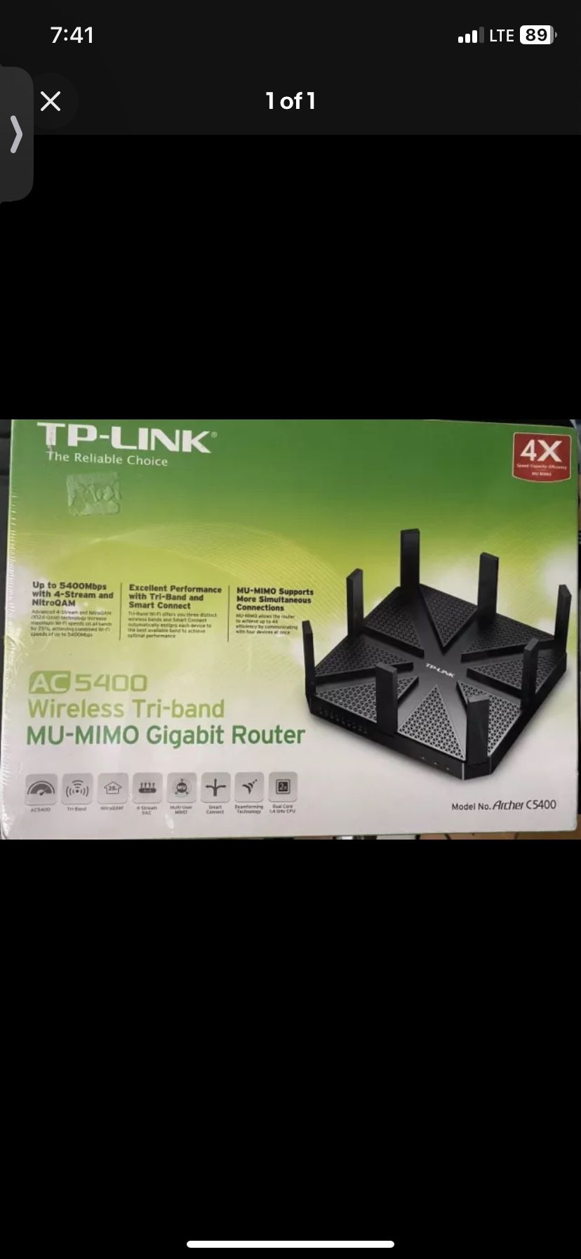 TP-Link Archer C5400 MU-MIMO High Capacity Home WiFi Router Open box