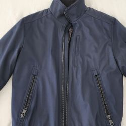 Mens Calvin Klein winter jacket size XS navy blue with black.