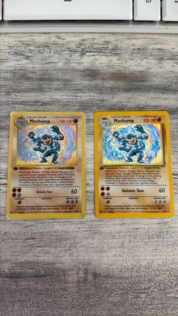 Pokemon Machamp Holo Base Set