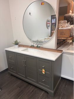 Bathroom vanity 60”