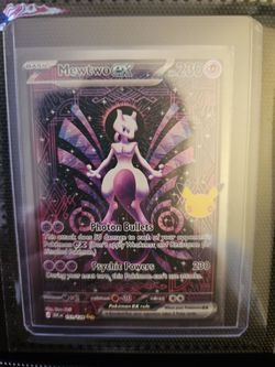 Mewtwo ex 151/128 Secret Rare Pokémon Card 30th