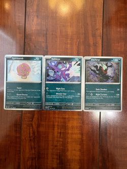 Pokemon Spiritomb, Sableye & Darkrai Cosmo Holo Lot of 3 MINT! TIN FRESH!!!