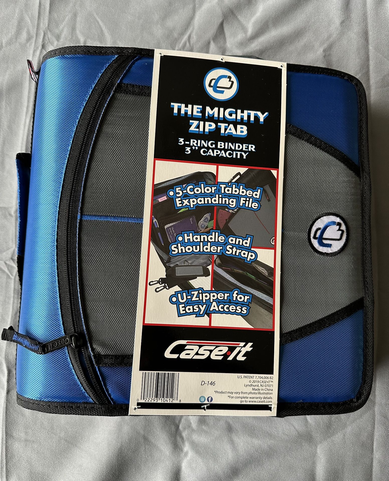 Case-it Mighty Zip Tab Zipper Binder