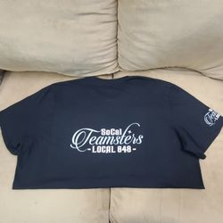 TEAMSTERS T-Shirt (Local 848) - Black w/Reflective Vinyl 