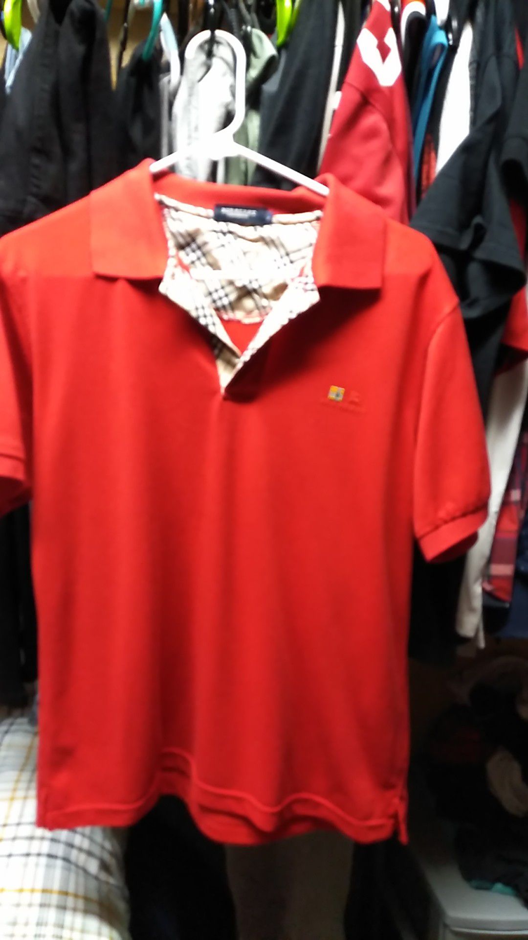 Burberry polo size small real Burberry