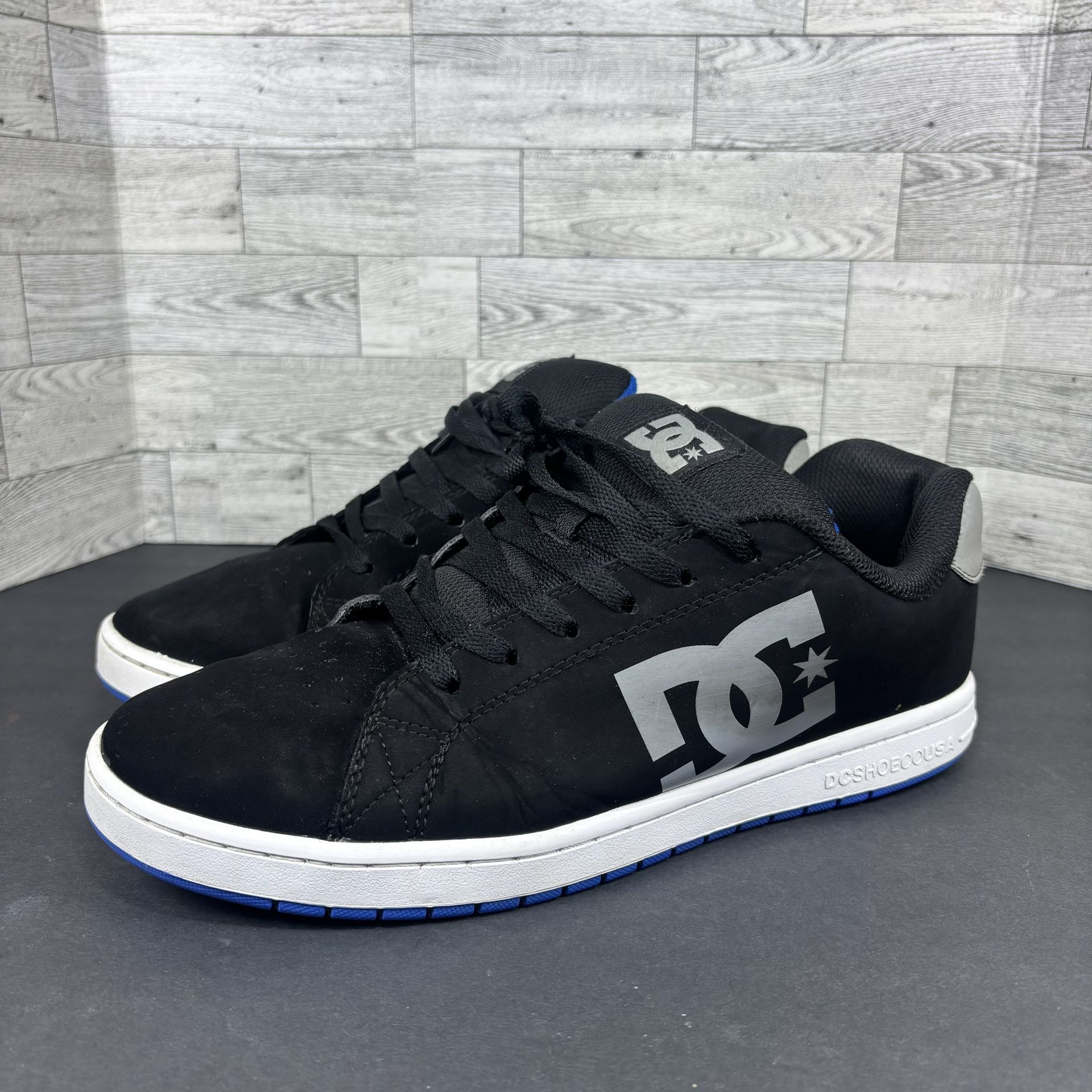 DC Gaveler ADYS100536-BKB Mens Black Nubuck Skate Inspired Sneakers Shoes