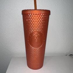 Starbucks Fall 2022 Orange Studded Tumbler