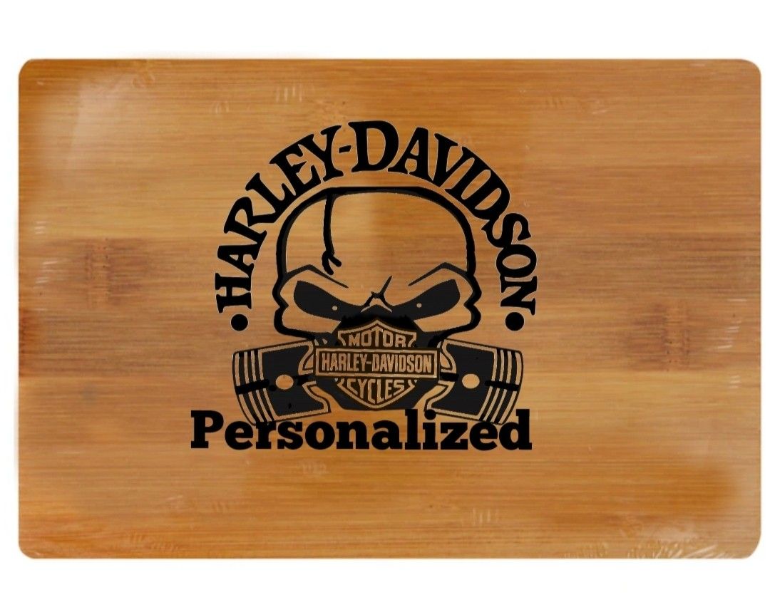 Harley Davidson Skull Cutting Board 