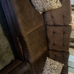 Sectional Couch Brown 