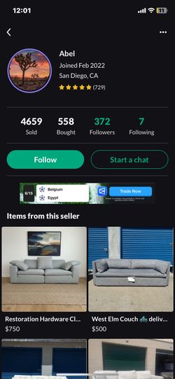 Couch for sale (BEWARE SCAMMER)