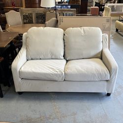 Cream Loveseat Couch (in Store) 
