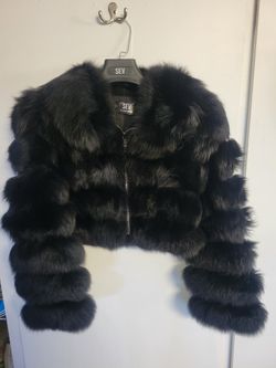 Fox Fur Jacket Womens Coat Real Fur