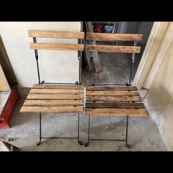 Folding Chairs Wood And Iron 