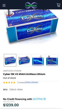 Limitless Cyber 12k Battery