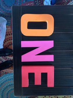 1st Birthday “ONE” letters