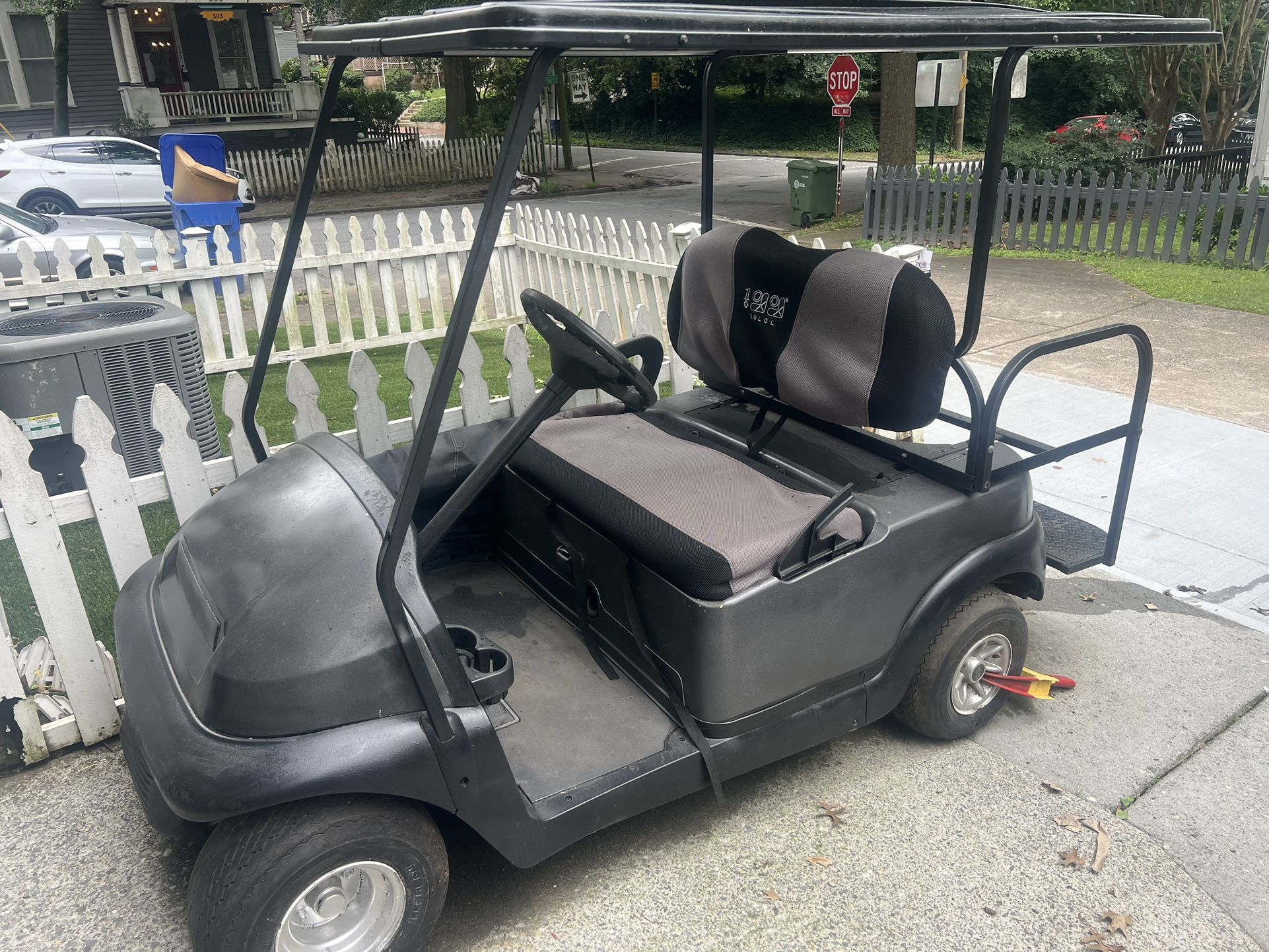 Black Golf Cart