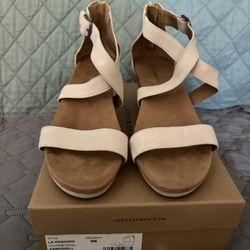 Lucky Brand Women’s Lender Wedge Sandal
