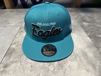 NWT Philadelphia Eagles Green New Era 9Fifty Flat Brim SnapBack Hat Cap