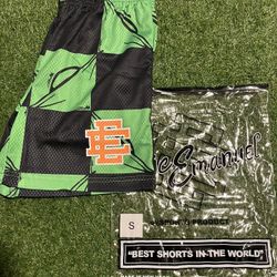 *BRAND NEW* ERIC EMANUEL x MATTY BOY EE SSHORTS 99 EYES “SLIME/ORANGE” S