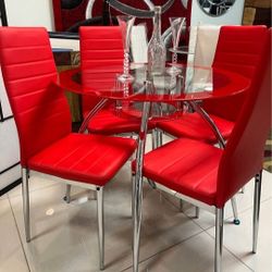 Red-Dining-Set // Juego-Comedor 