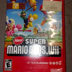 New Super Mario Bros Wii Game 20 Dollars Firm 