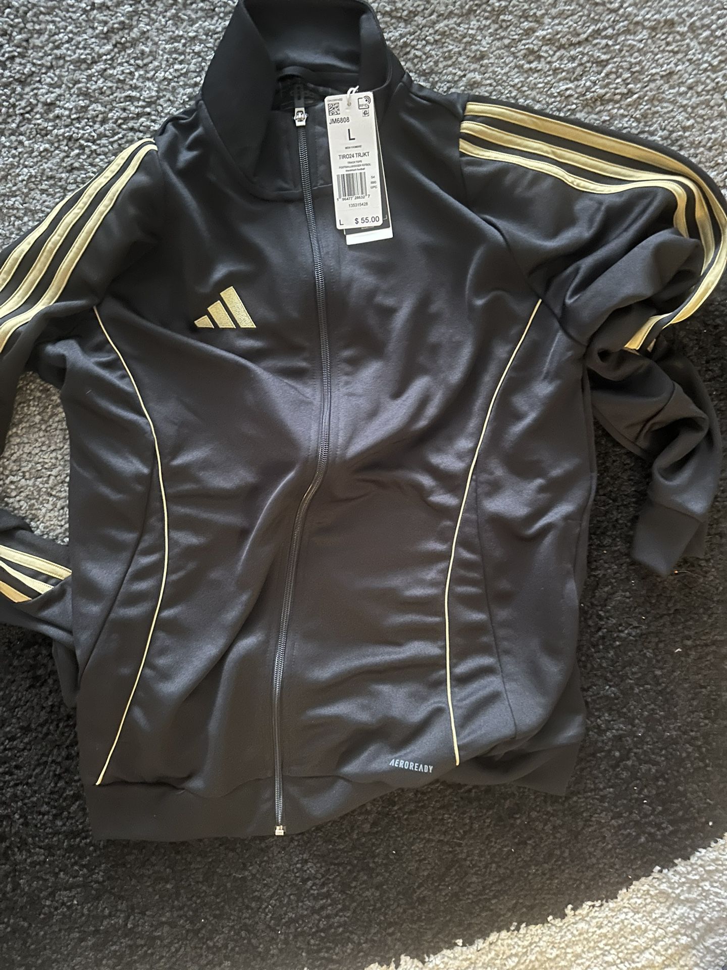 Adidas Black/Gold Track Jacket