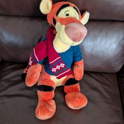 Tiger Winter Christmas Holiday Plush 