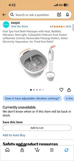 KNQZE Foot Spa Foot Bath Massager