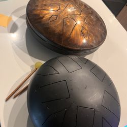 Steel tongue drum and handpan drum