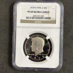 1979-S Type 2 Kennedy Half Dollar, NGC PF-69 UC -- SCARCE PROOF COIN!