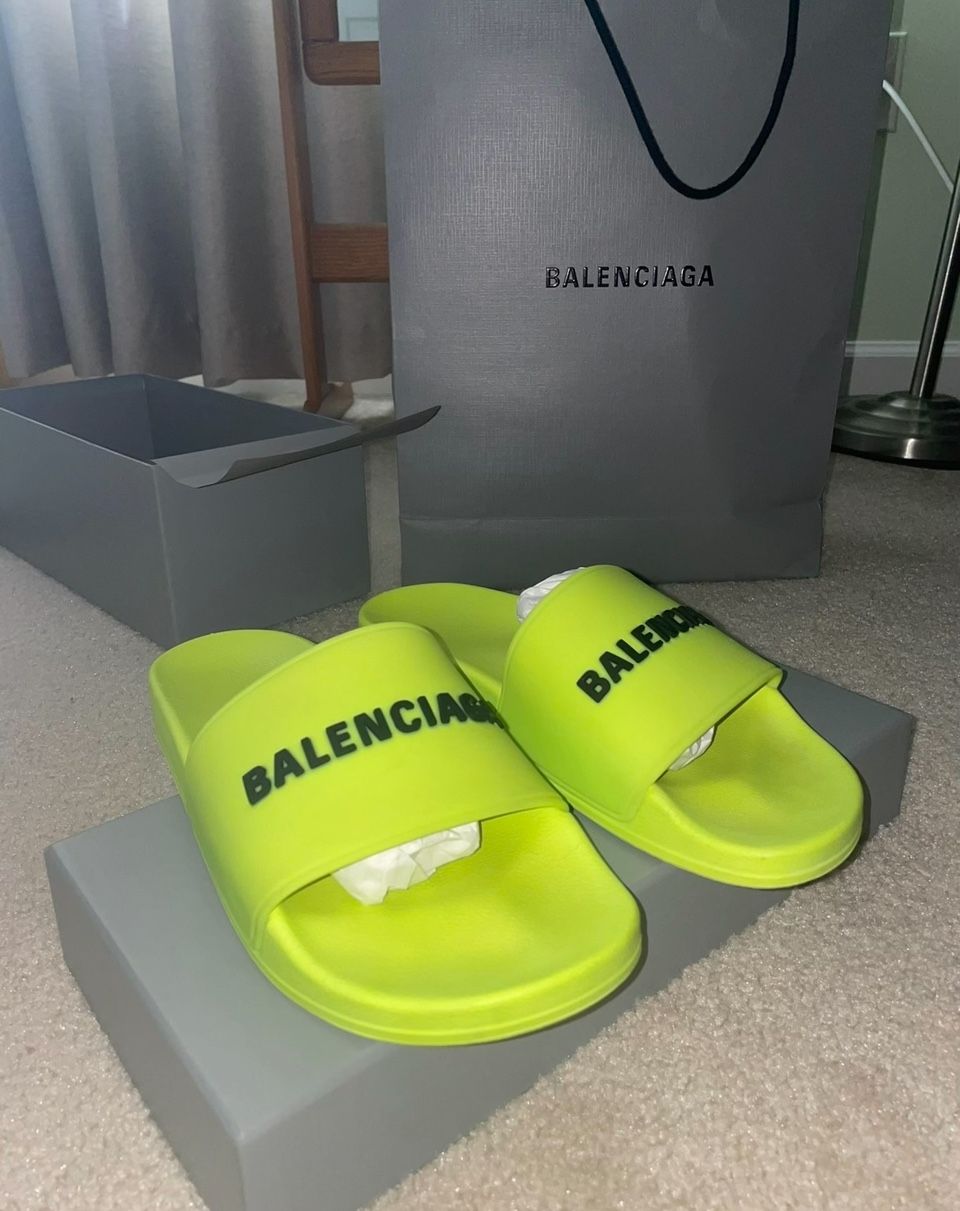 Chunky Platform Balenciaga Slides Women NEW Balenciaga Men display picture 2