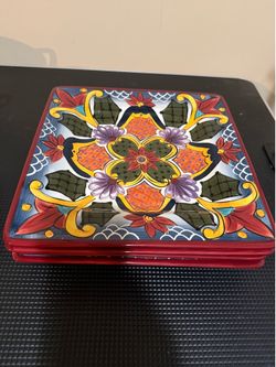 4 piece plate set