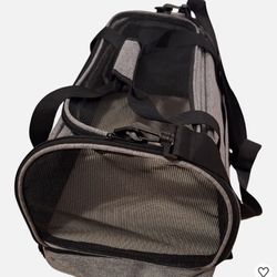 Pet Carrier for Small Dogs & Cats – Travel Carrier (Grey)