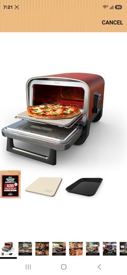 Ninja Woodfire Oven & Smoker, 8-in-1, Heats to 700°F, Terracotta Red, OO101
5 pizza styles, bakes & proofs at up to 700°F, fitting a 12" pizza or 6 ch