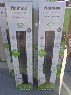 Holmes Digital Tower Fan With Remote $30 ea. BRAND NEW