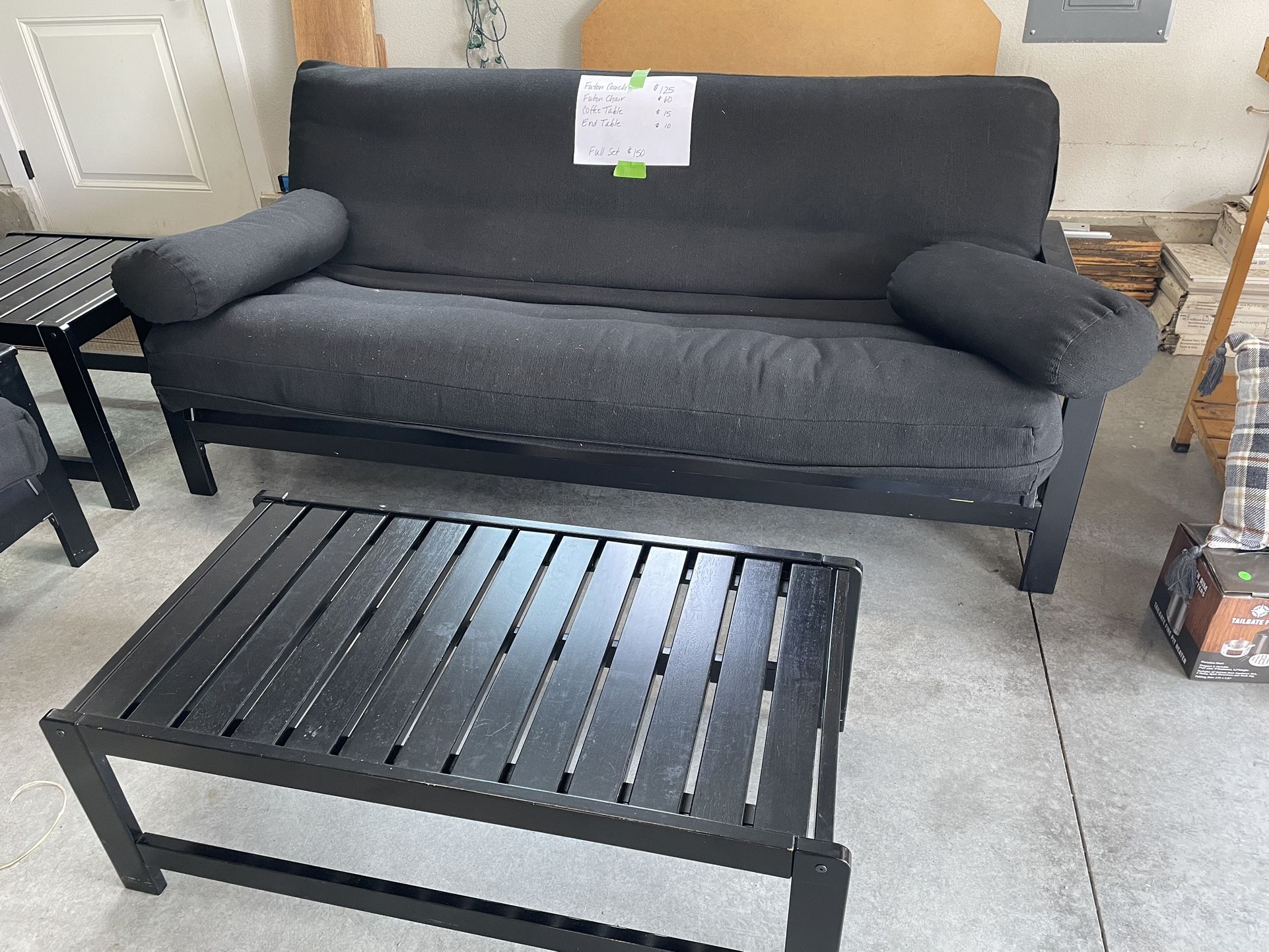 Futon Couch And Chair Set