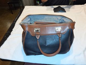 Black and Brown Leather Purse