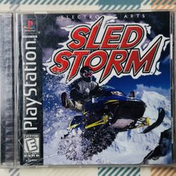 Sled Storm (Sony PlayStation 1, 1999) With Case Tested/Works Fast Shipping