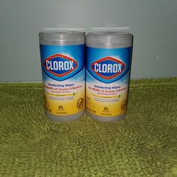 2 Clorox Desinfecting 85 Wipes