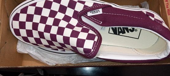 Vans Checkerboard Classic Slip-On (Grape Wine