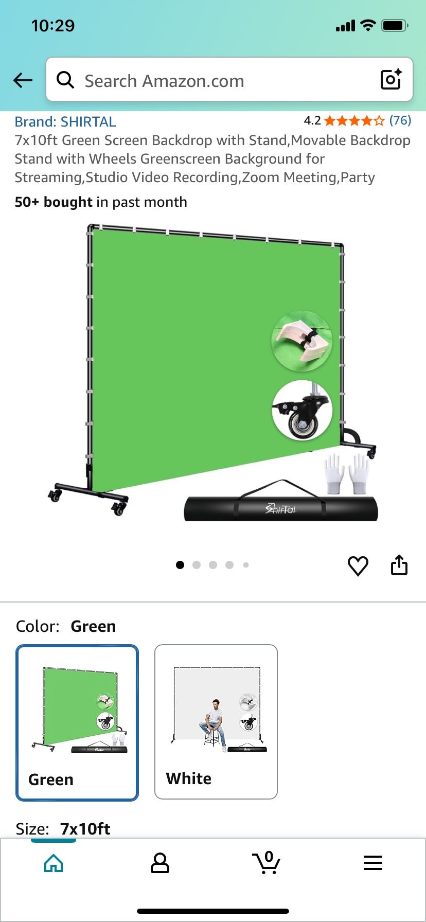 Back Drop For Events Parttys Streaming green Backdrop 7x10 