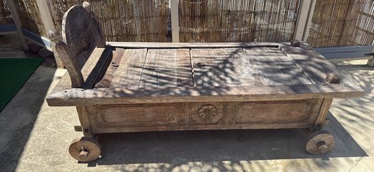 Balinese rustic outdoor furniture - daybed, 2 chairs