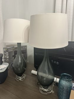 Two Oversized lamps 17 X 32 Inch